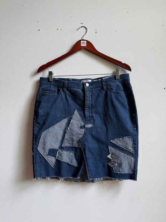 Sail Denim Skirt (Size 12)