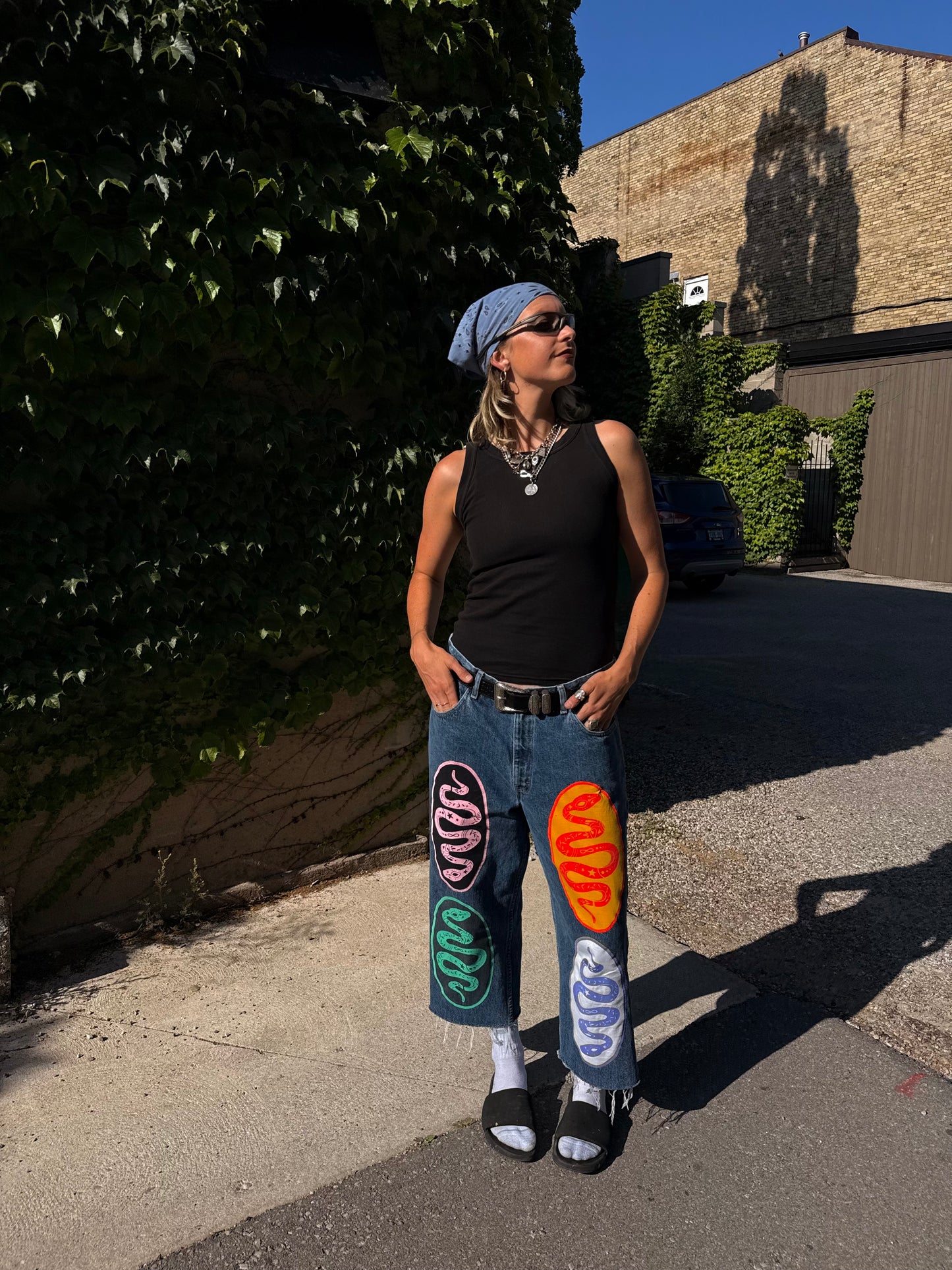 Cosmic Snake Jorts 2.0 (Size 36)