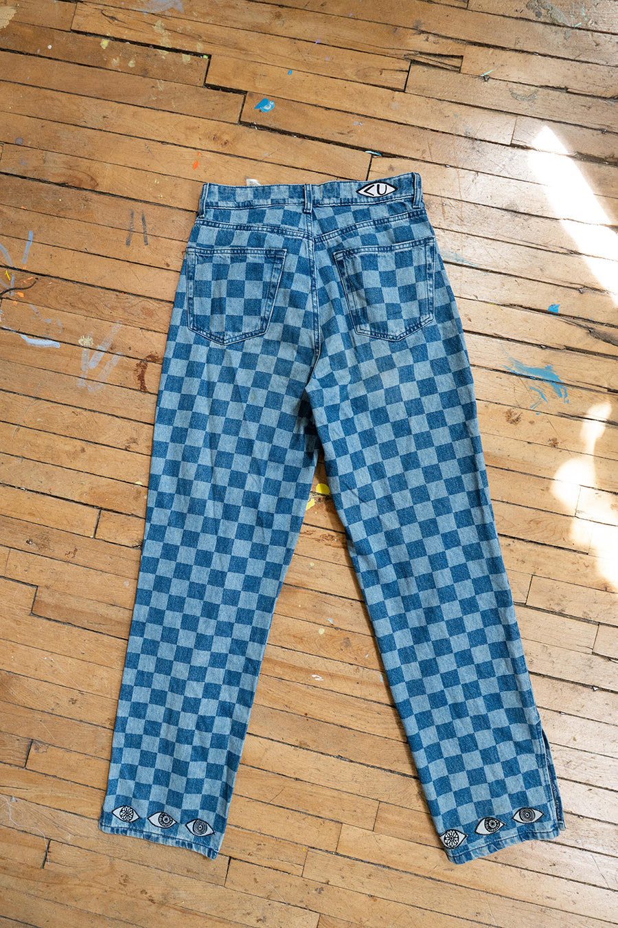 Checker Jeans (Size 4)