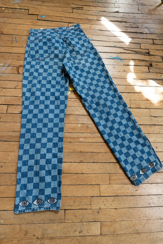 Checker Jeans (Size 4)