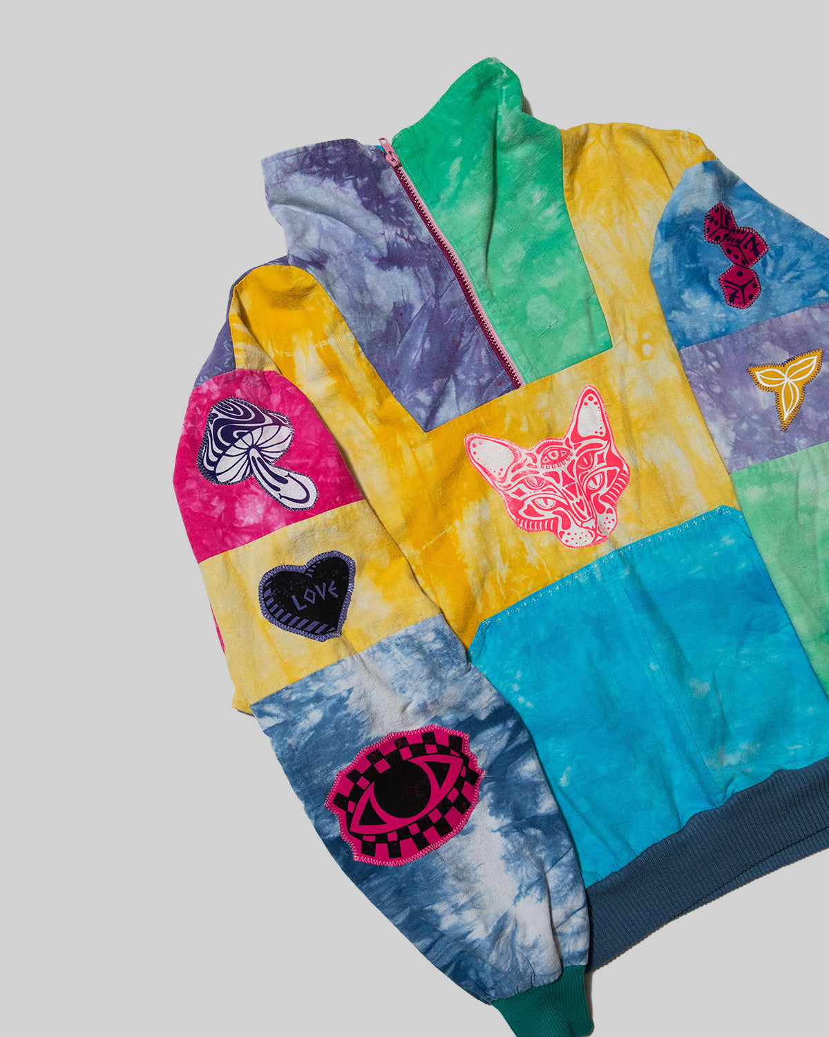 Rainbow Half-Zip (L)