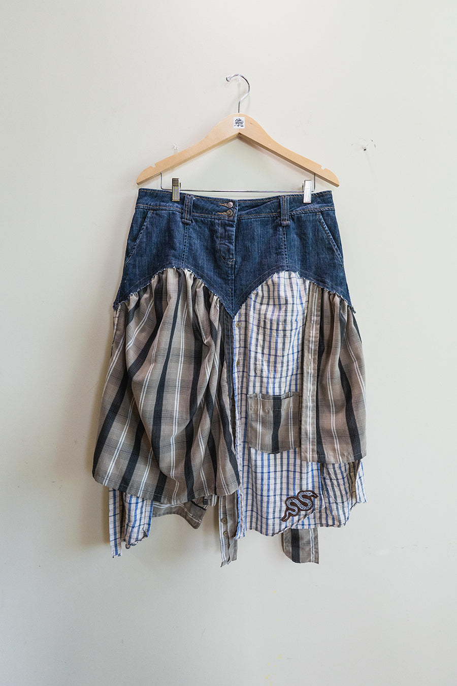 Dress-Shirt Western Skirt (Size 12)