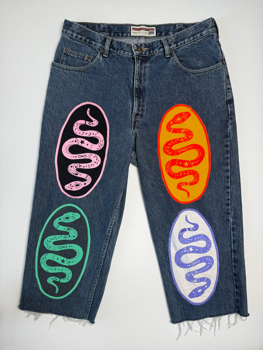 Cosmic Snake Jorts 2.0 (Size 36)