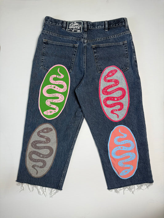Cosmic Snake Jorts 2.0 (Size 36)