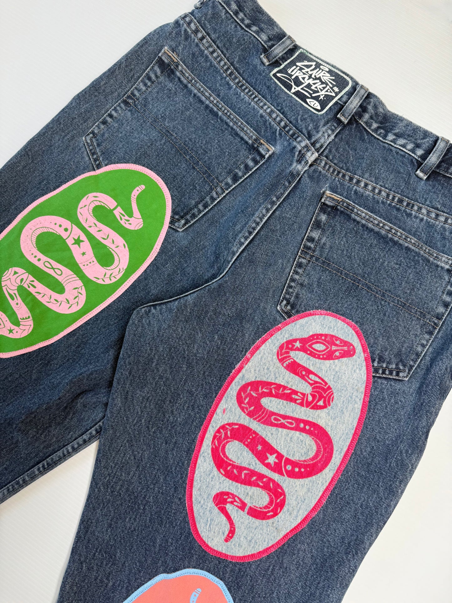 Cosmic Snake Jorts 2.0 (Size 36)