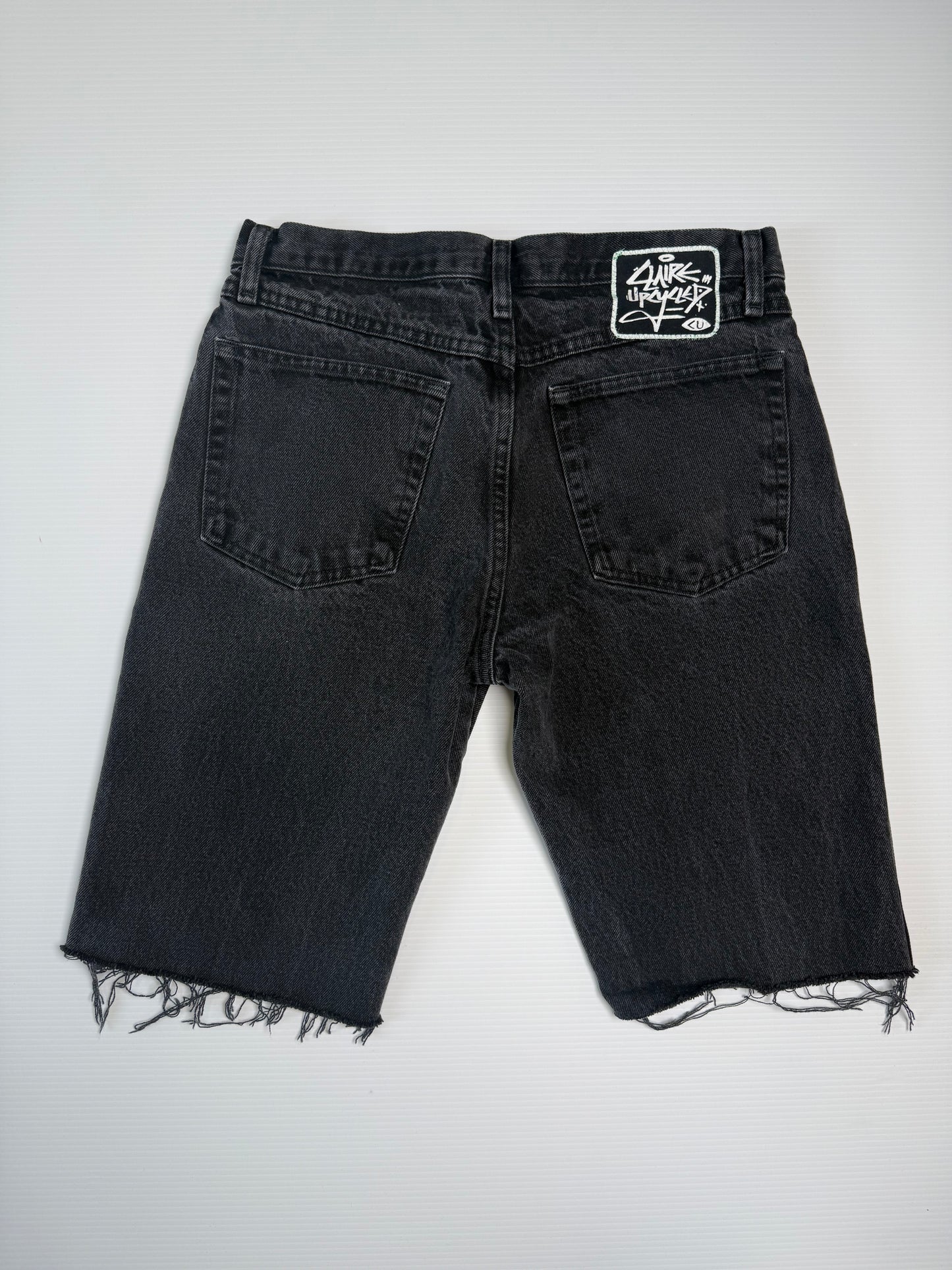 Aura Black Denim Shorts (Size 32)