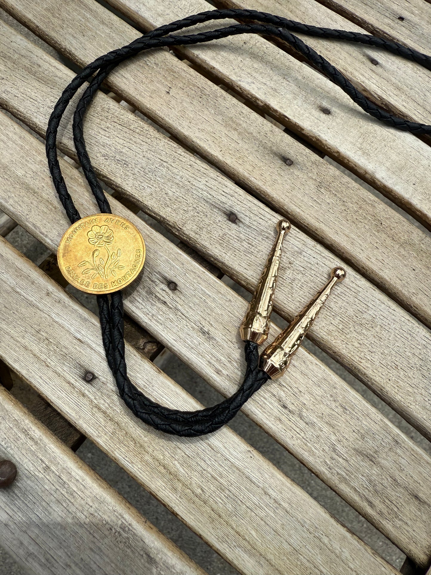 JOANED. Coin Bolo Tie