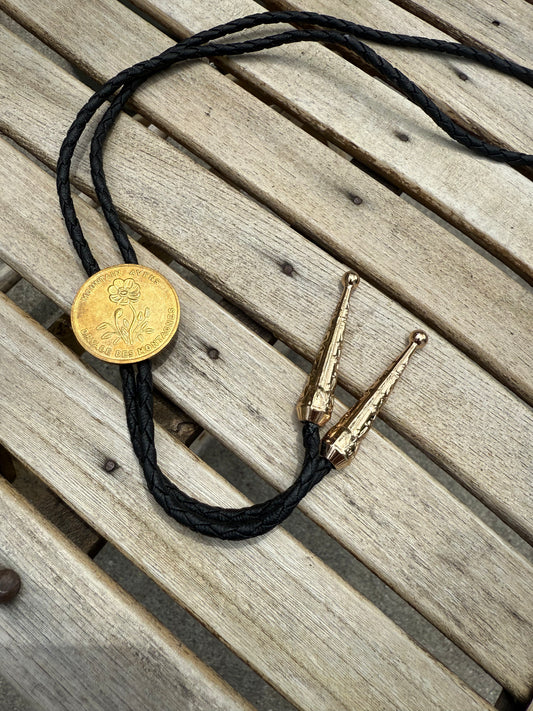 JOANED. Coin Bolo Tie