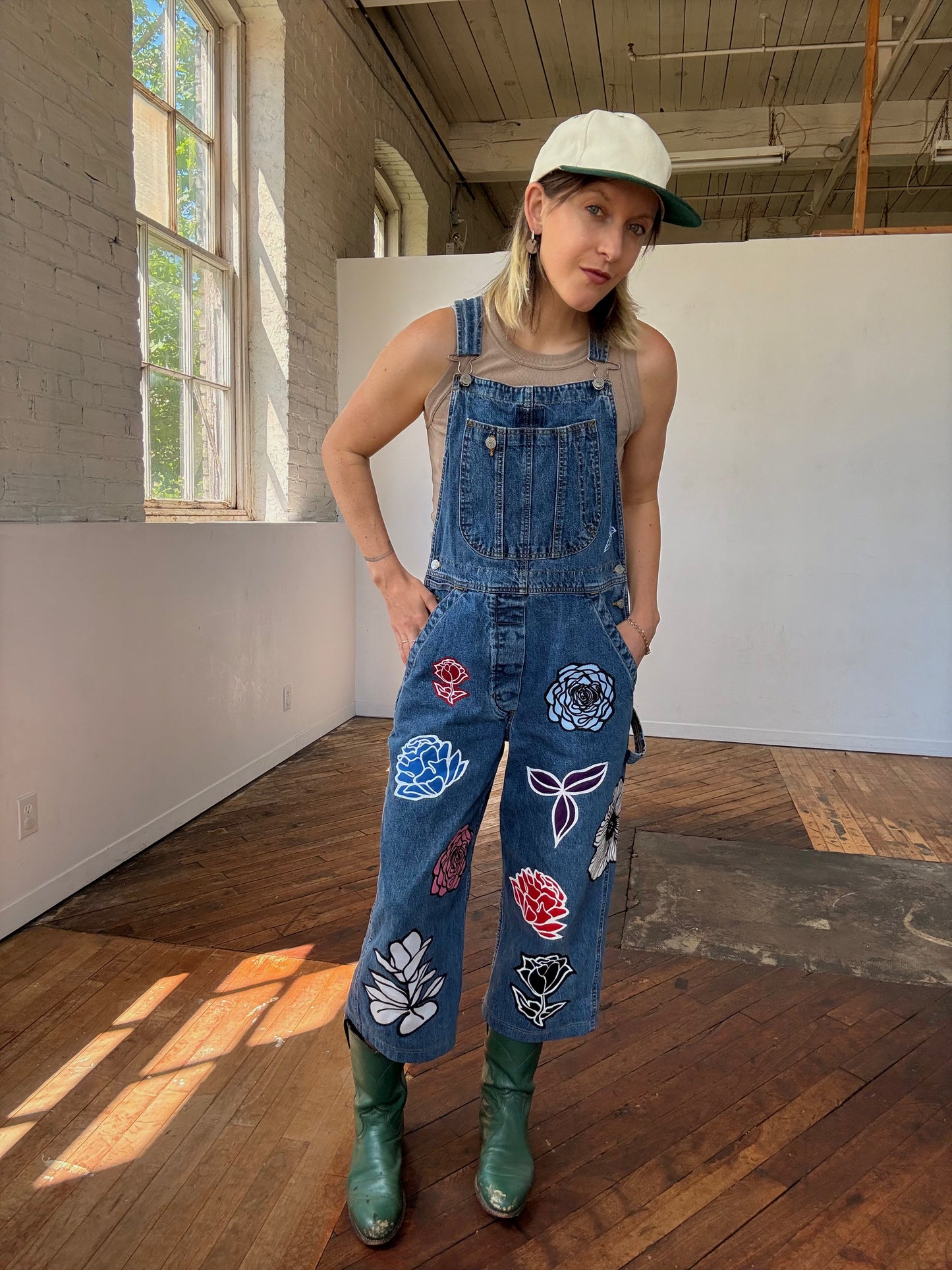Floral Overalls (L)