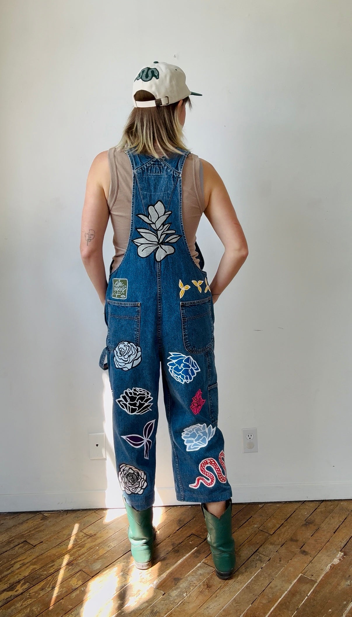 Floral Overalls (L)