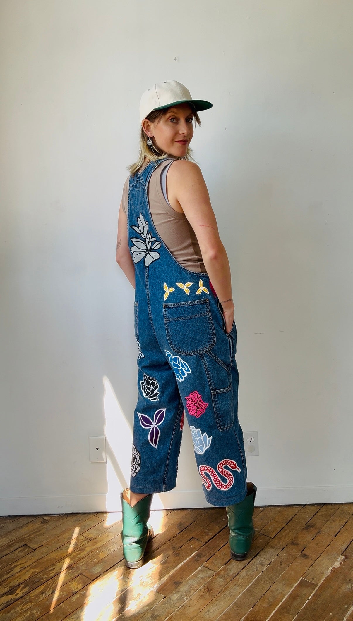 Floral Overalls (L)