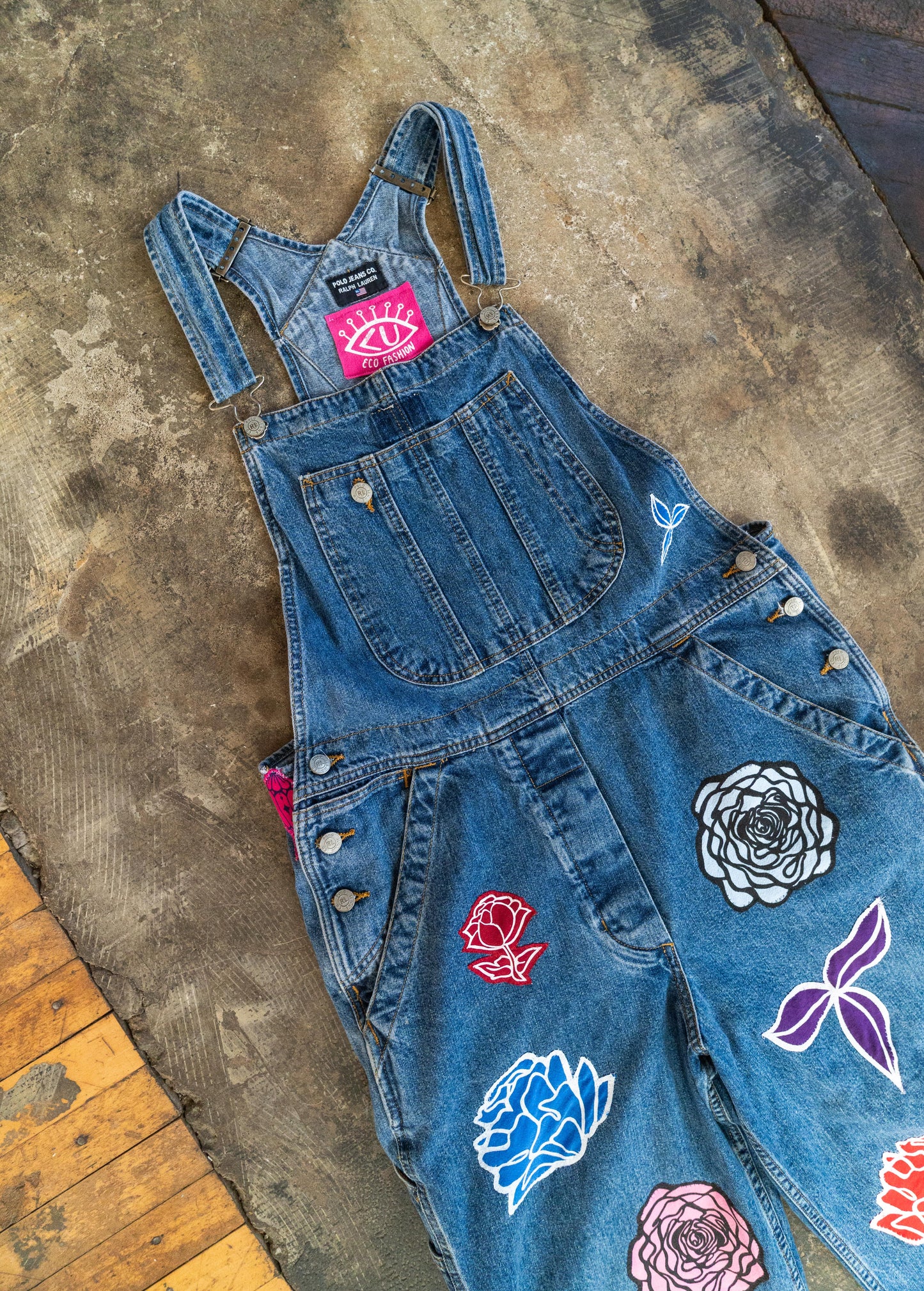 Floral Overalls (L)