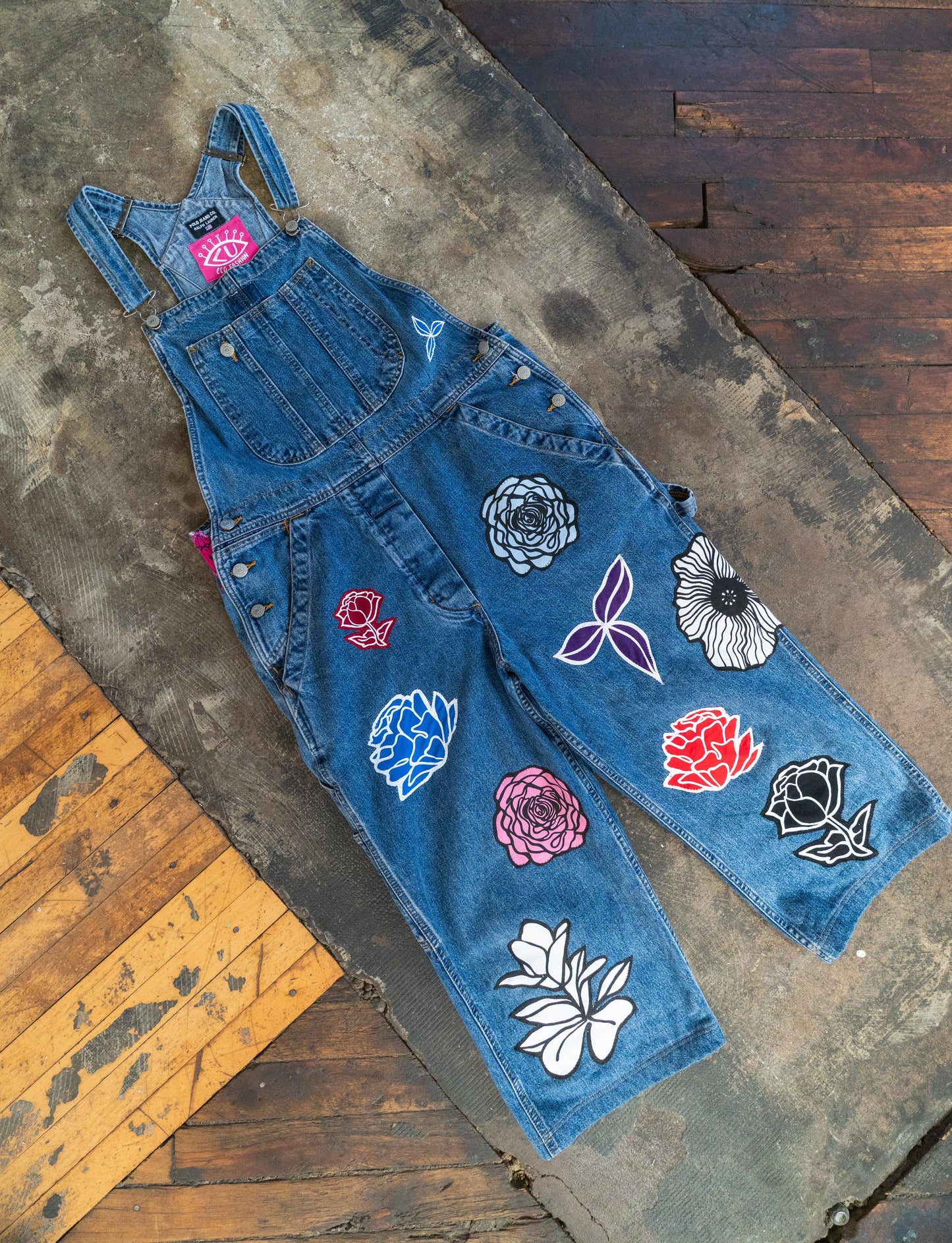 Floral Overalls (L)