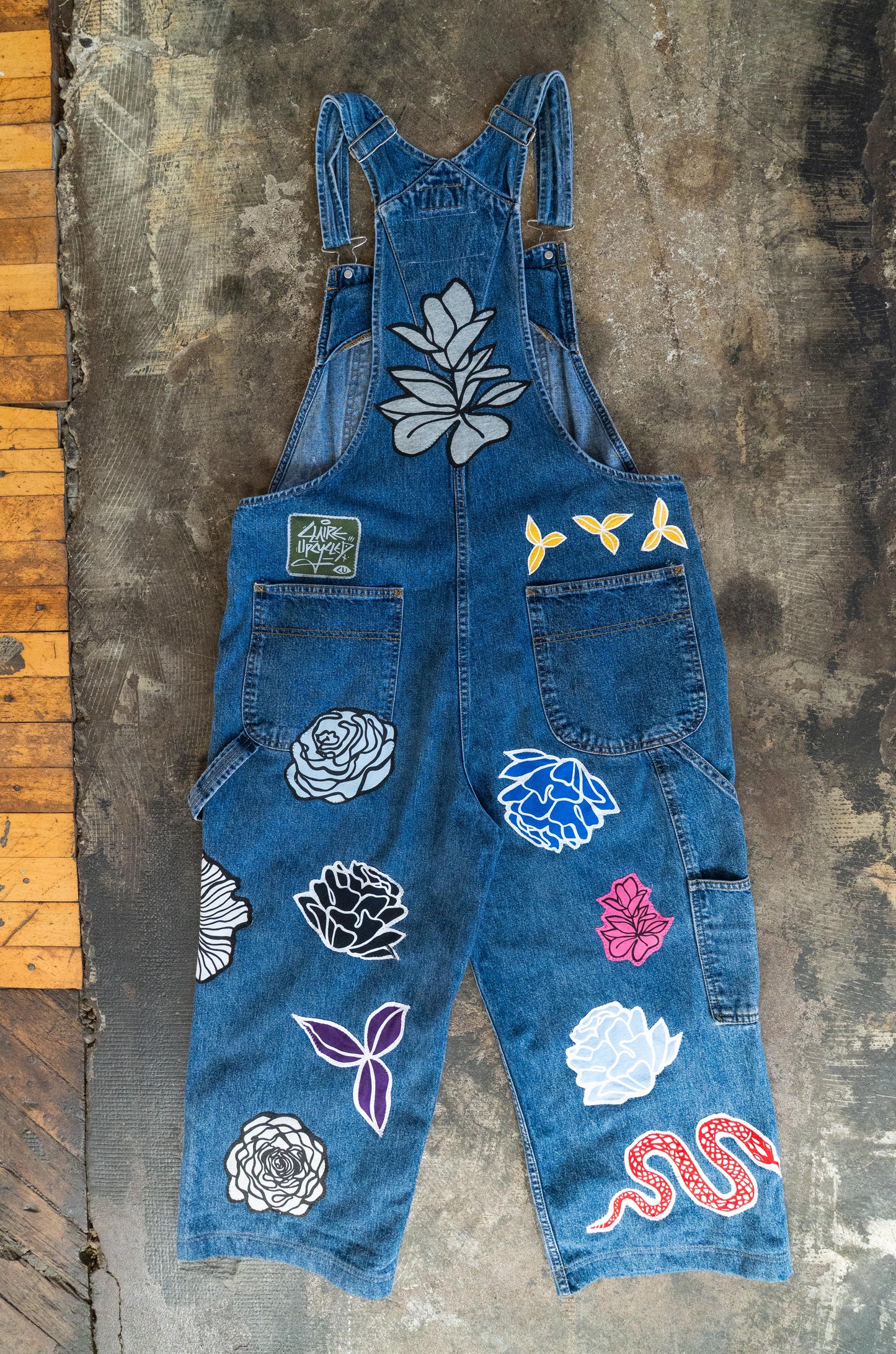 Floral Overalls (L)