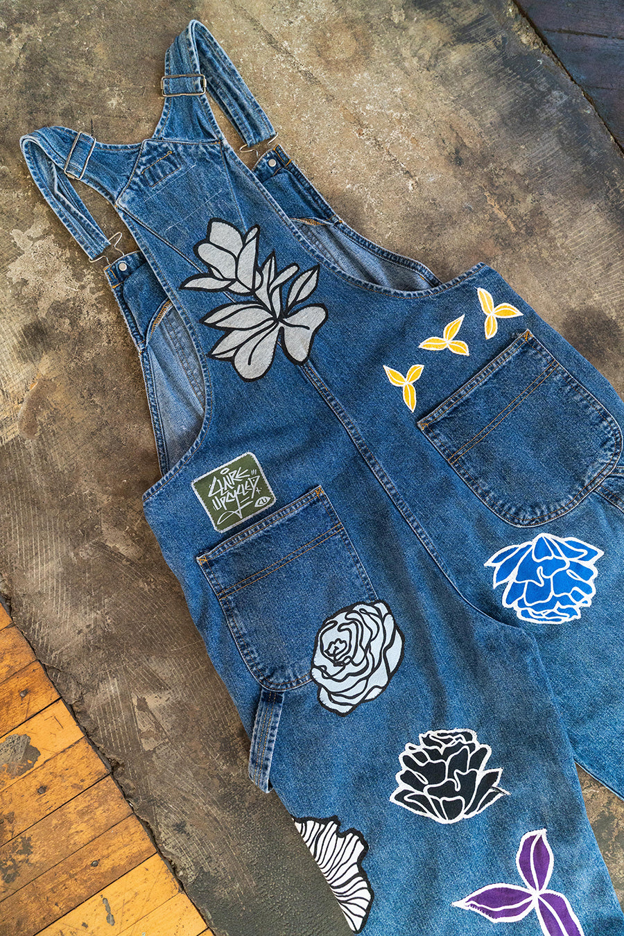 Floral Overalls (L)