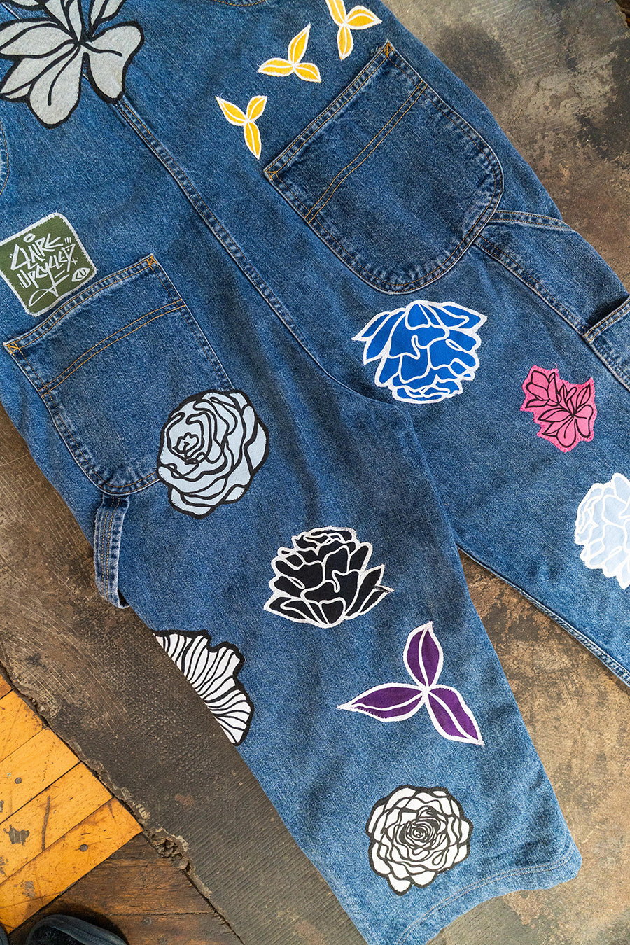 Floral Overalls (L)