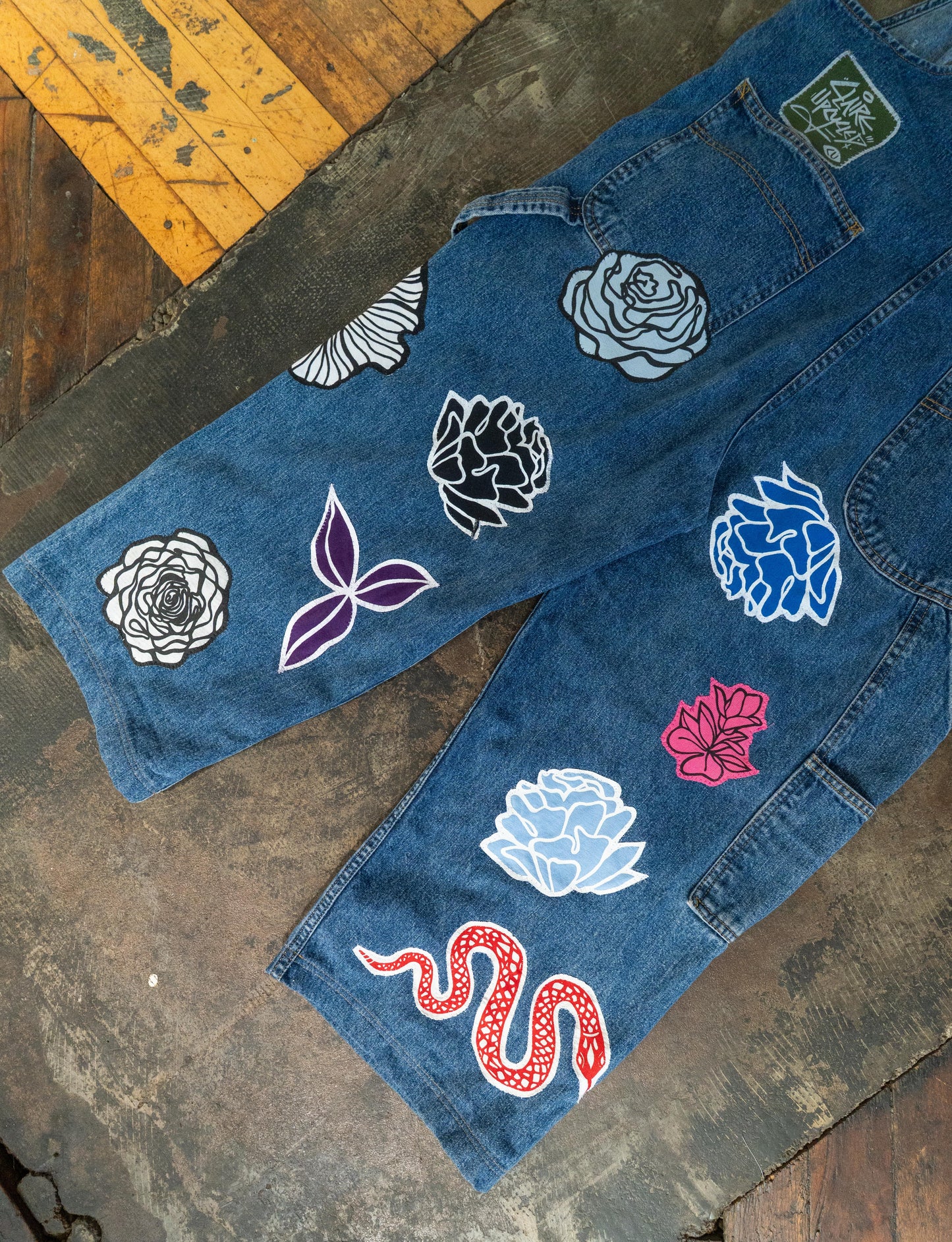 Floral Overalls (L)
