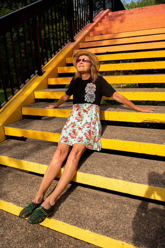 Floral T-Shirt Dress (S)